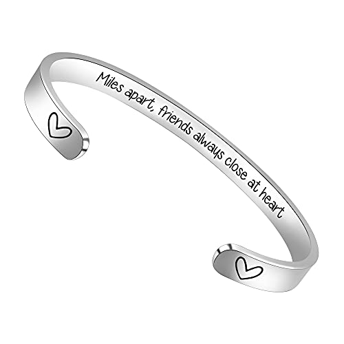 Cuff bracelet with engraved message
