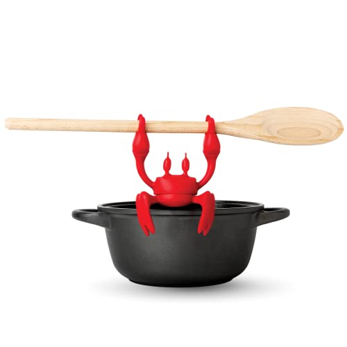Crab-shaped utensil rest