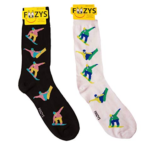 Socks with snowboard print
