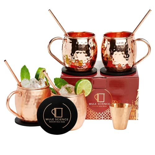 Moscow mule set with cupper mugs