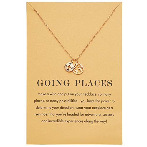 World map necklace