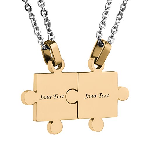 Personalized puzzle piece jewelry