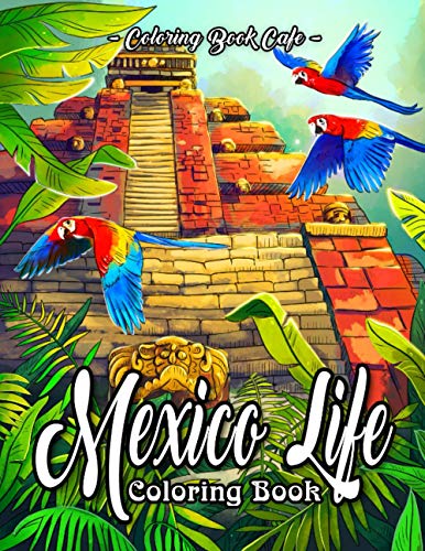Mexican coloring book for adults