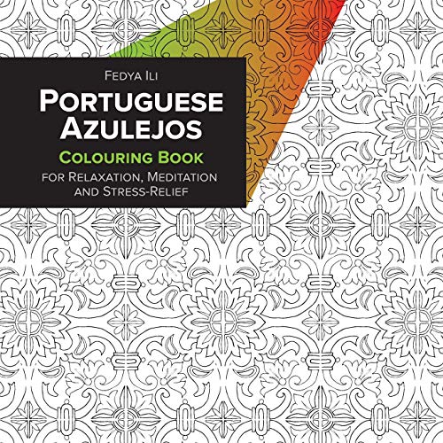 Azulejos coloring book for adults