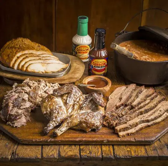 BBQ food from Alabama