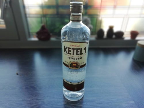 A bottle of Ketel1 jenever