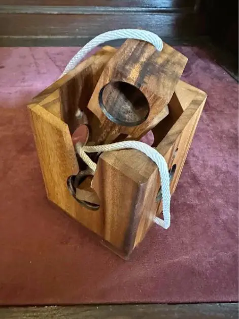 A wooden puzzle