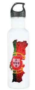 Water bottle with flag of Portugal