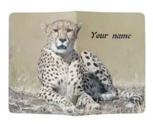 passportcover with Cheetah