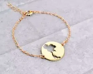 Thailand map bracelet